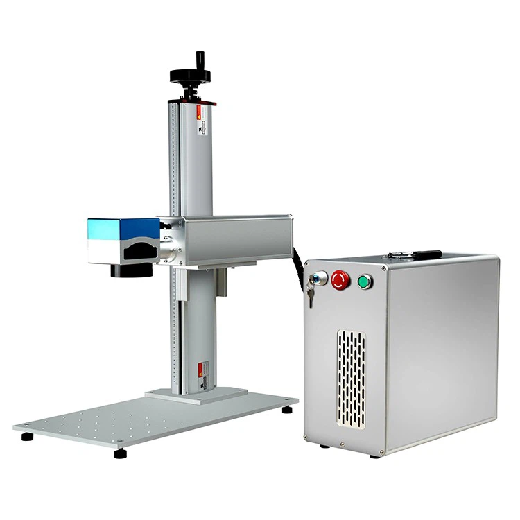 Factory Production Label Nameplate Pattern Marking 20 Watt Fiber Laser Marking Machine