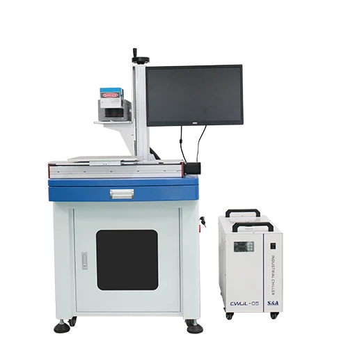Food Packaging Processing Cabinet Type UV Laser Marking Machine For Plastic Marking