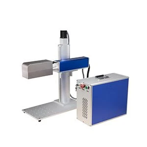 3D Fokus Mudah Alih Laser Menandakan Mesin 20W 30W Fiber Laser Pencetak